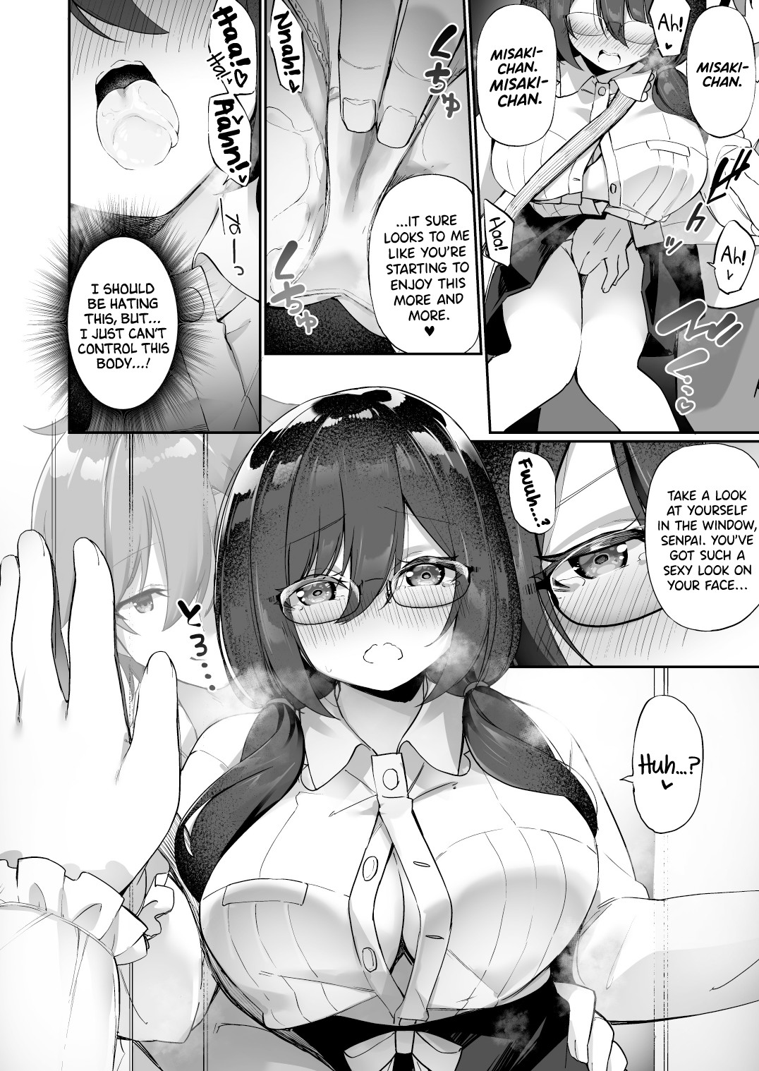 Hentai Manga Comic-I Ended Up Changing Bodies With The big Breasted Yandere Kouhai Who Gets Turned On From Simply Hearing My Voice-Read-13